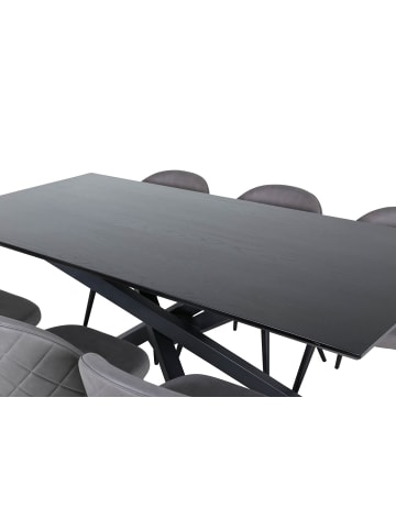 ebuy24 Essgruppe Piazza 42 (7-teilig) Grau 90 x 180 cm