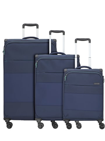 D&N Travel Line 9004 4-Rollen Kofferset 3tlg. in blau