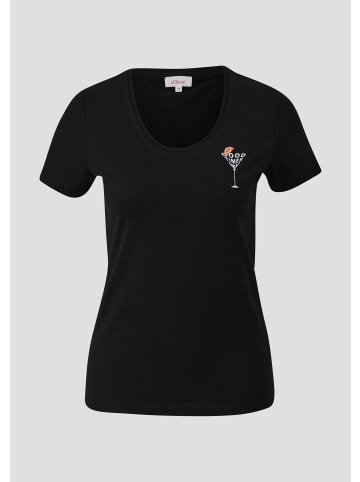 s.Oliver T-Shirt in 99D1_schwarz