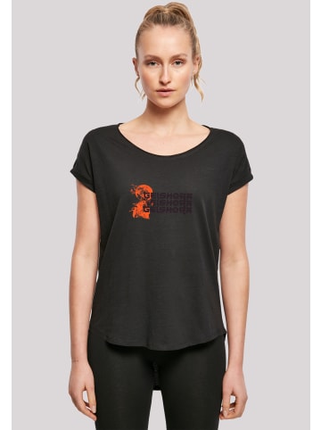 F4NT4STIC Long Cut T-Shirt Geishora Japan Streetstyle in schwarz