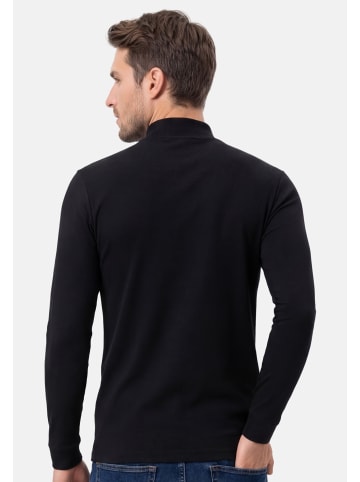 Ragman Langarmshirt Basic in Schwarz