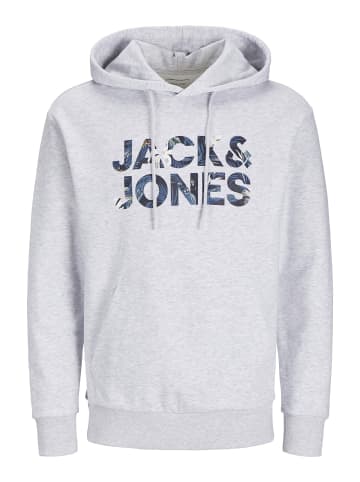 Jack & Jones Kapuzenpullover in White Melange