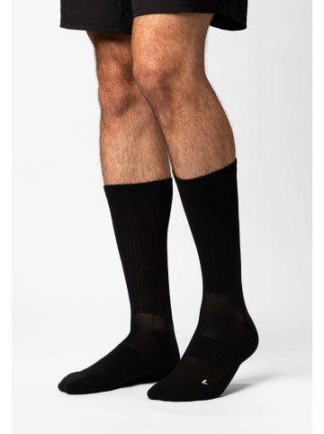 SNOCKS Hohe Laufsocken 4 Paar in Schwarz-Weiß