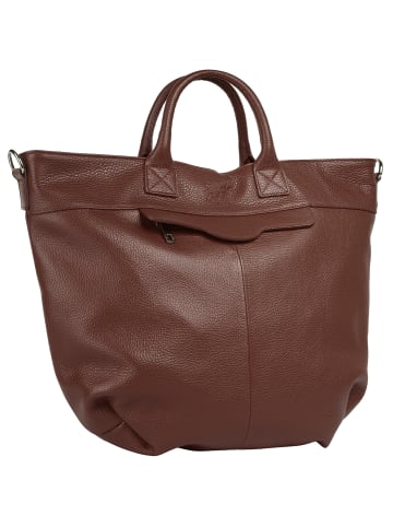 Samantha Look Handtasche echt Leder in braun