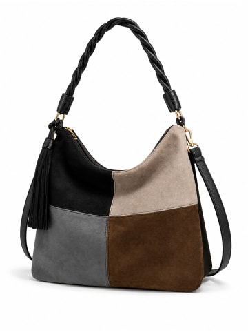 collezione alessandro Schultertasche " Patchwork " in schwarz