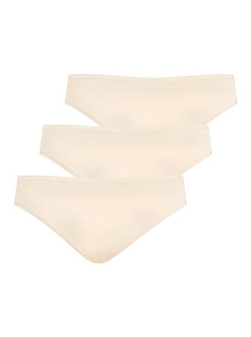 Teyli 3er pack: Klassische Damen-Strings Brazistri in beige