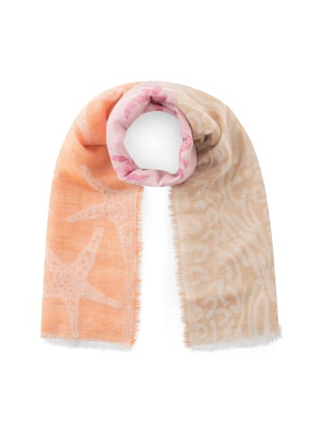 Codello Jacquard-Schal in orange