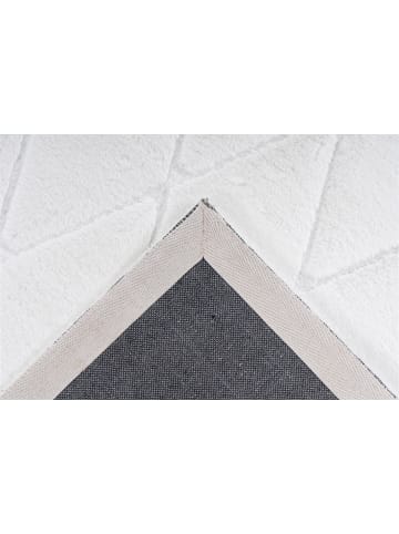 Kayoom Hochflor Teppich Vivica 225 in weiß - rechteckig