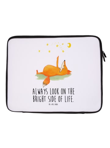 Mr. & Mrs. Panda Notebook Tasche Fuchs Sterne mit Spruch in Weiß