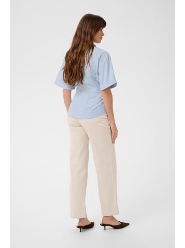 Kaffe Kurzarmhemd KAlayla Regular fit in Blue/Chalk Check