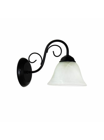 Licht-Erlebnisse Wandlampe in Mattes Schwarz Weiß