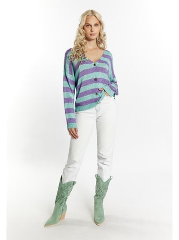 IZIA Damen Cardigan in Aqua Lila