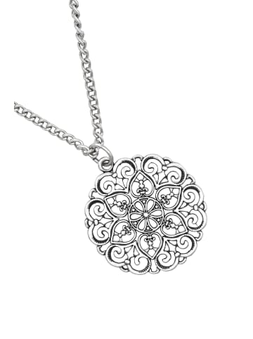 collezione alessandro Lange Kette " Ornament " in altsilber