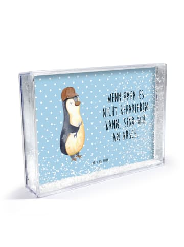 Mr. & Mrs. Panda Schneerahmen Wenn Papa es nicht reparieren kann... in Blau Pastell