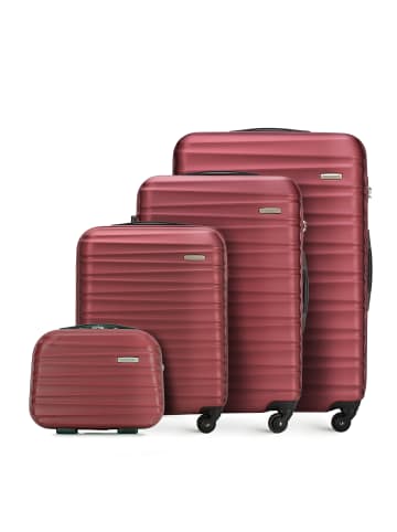 Wittchen 4tlg. Koffer Set GROOVE Line Collection in Burgundy