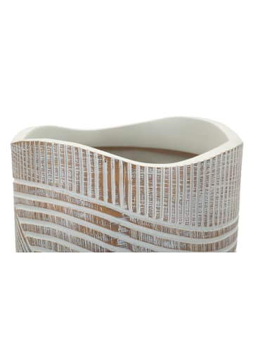 Mauro Ferretti Weiße Harzvase, ø 18 x 45 cm