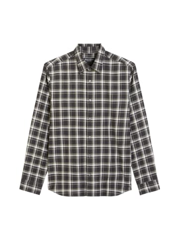 Marc O'Polo Hemd regular in multi/dark grey melange