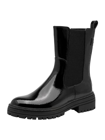 Marco Tozzi Chelsea Boot in BLACK PAT.
