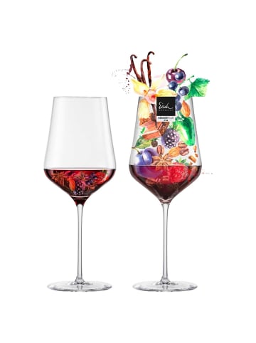 Eisch 2er Set Rotweingläser inkl. Poliertuch Sky SensisPlus 490 ml in transparent
