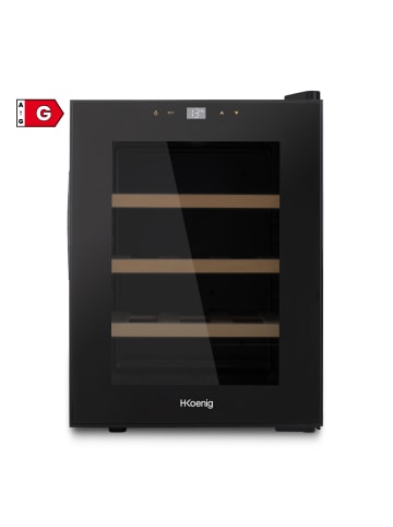 HKoenig Weinkühlschrank AGE12 Schwarz