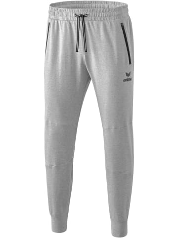 erima Kinder Essential Sweathose in hellgrau melange/schwarz