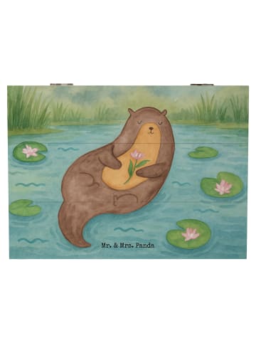 Mr. & Mrs. Panda fotokiste Otter Seerose Design ohne Spruch in Weiß
