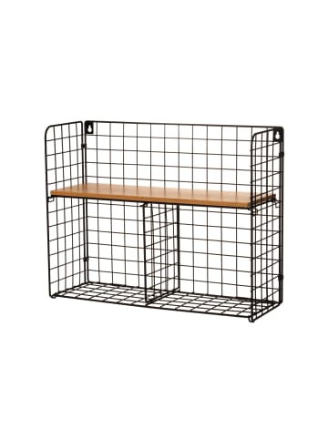 4Living Büroregal aus Metall in Schwarz, (B) 45 x (H) 35,5 x (L) 15,5 cm