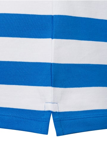 Marie Lund Poloshirt in blau weiß - 0012