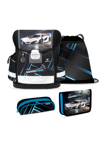 Belmil Classy Midnight Turbo Schulranzen Set 4 teilig 