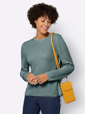 WITT WEIDEN Pullover in jade-ecru-meliert