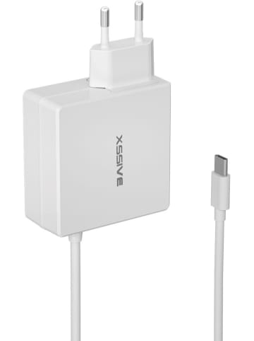 COFI 1453 65W Schnelladegerät USB-C 2m für Smartphone, Tablet, Notebook in Weiß