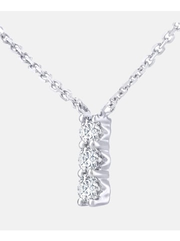 Diamant L'éternel Halskette mit Anhänger aus 375 Weißgold mit 0.12 Karat Diamant
