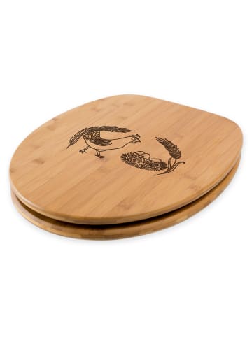 Mr. & Mrs. Panda Toilettendeckel Huhn Stolz ohne Spruch in Transparent