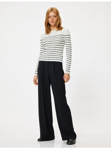 KOTON Sweater in Schwarz Gestreift