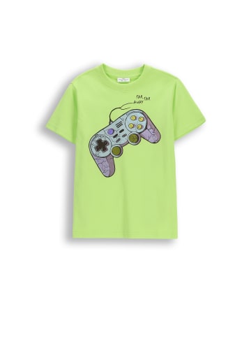 Coccodrillo Baumwoll-T-Shirt mit kurzen Ärmeln in grün