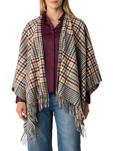 comma Schal in beige schwarz - 0001