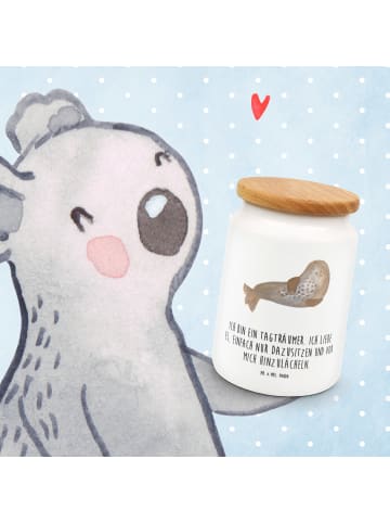 Mr. & Mrs. Panda Teedose Robbe Lachen mit Spruch in Weiß