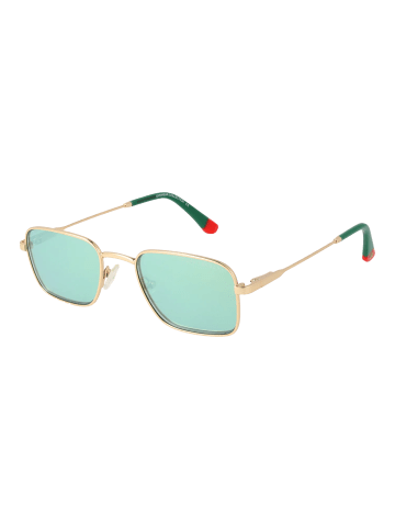 Funky Buddha Frauen Sonnenbrille Rechtwinklig Gold