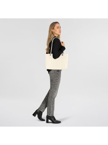 Replay Schultertasche 36 cm in dirty white