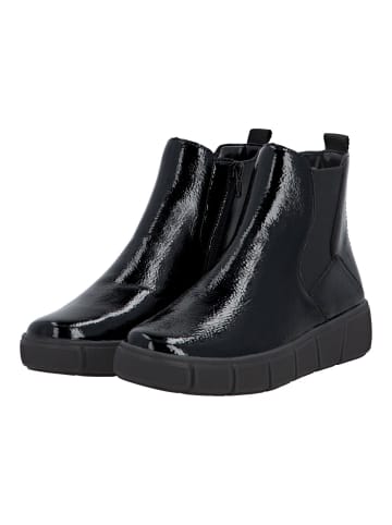 remonte Stiefelette in Schwarz Lack