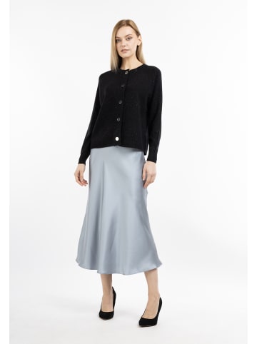 DreiMaster Damen Strickjacke Mit Knöpfen in Schwarz