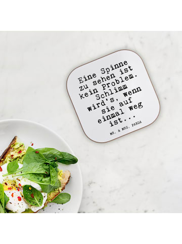 Mr. & Mrs. Panda Tassen Untersetzer Eine Spinne zu sehen... mit ... in Weiß