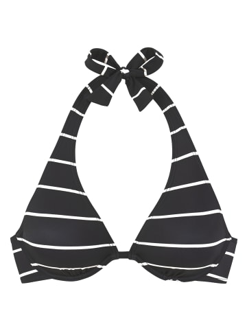 Bench Bügel-Bikini-Top in schwarz gestreift