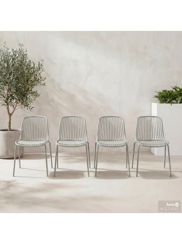 home24 Gartenstuhl Silivi 4er-Set in Beige