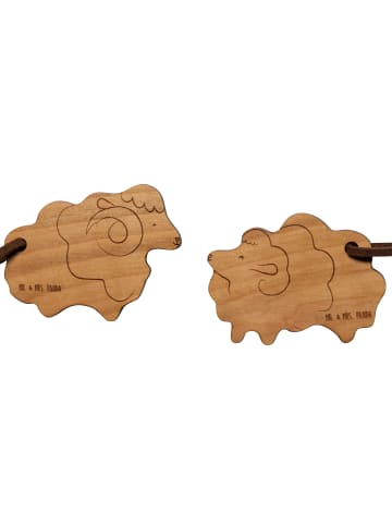 Mr. & Mrs. Panda partneranhänger Schaf ZweiMenschkeit ohne Spruch in Braun