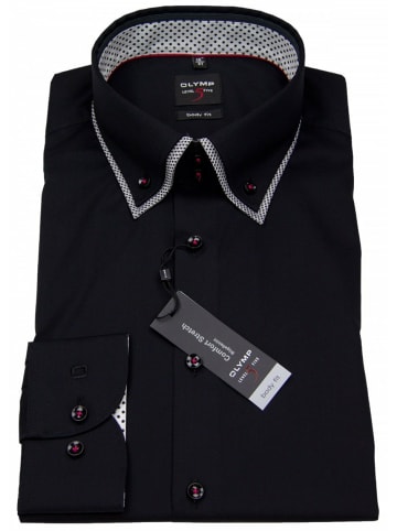 OLYMP  Langarm Business Hemd für Herren in schwarz