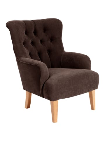 others SESSEL Kaiya Bezug Veloursstoff Buche natur / braun