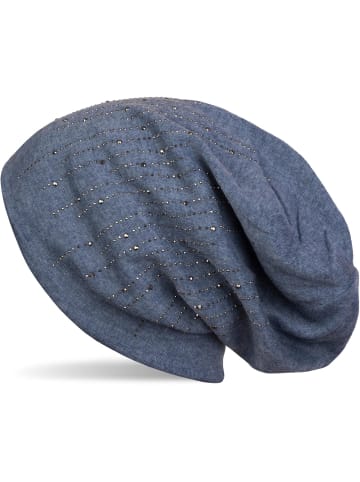 styleBREAKER Beanie Mütze in Jeansblau meliert