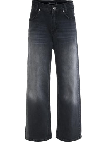 Blue Effect Straight Super Baggy Jeans slim fit - schmaler Bund in black