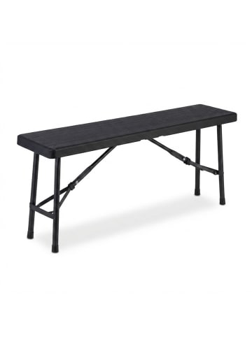 relaxdays 2 x Bierbank in Schwarz - (B)100 x (H)42 x (T)25 cm